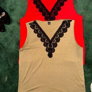 2- Shein T-shirt material dress tops